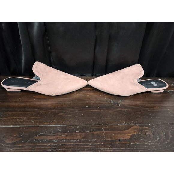 Rebecca Minkoff Chamille Pink/Mauve Studded Suede Mule/Sz. 9.5M, NWOB - Picture 4 of 9